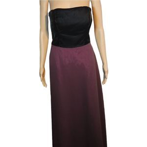Jim Hjelm Occasions Dress Black Brown Burgundy Womens Size 10
